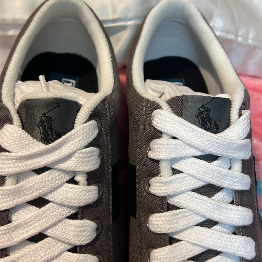 SALE 🔥🔥🔥Vintage Polo Ralph Lauren Giles Deck Shoes Gray. Size: 9.5 - Picture 5 of 11